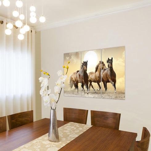 Wandbilder Wohnzimmer XXL Pferde Moderne Bilder Tiere
